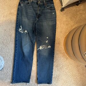 Abercrombie & Fitch the ankle straight ultra high rise 10L